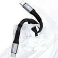 Miniatyrbillede 4 af 6: Kabel fladkabel USB-C - USB-C L10C PD 100W 23cm sort