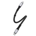 Miniatyrbillede 2 af 6: Kabel fladkabel USB-C - USB-C L10C PD 100W 23cm sort