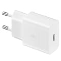 Miniatyrbillede 2 af 3: USB-C 15W PD AFC vægoplader + hvidt USB-C kabel