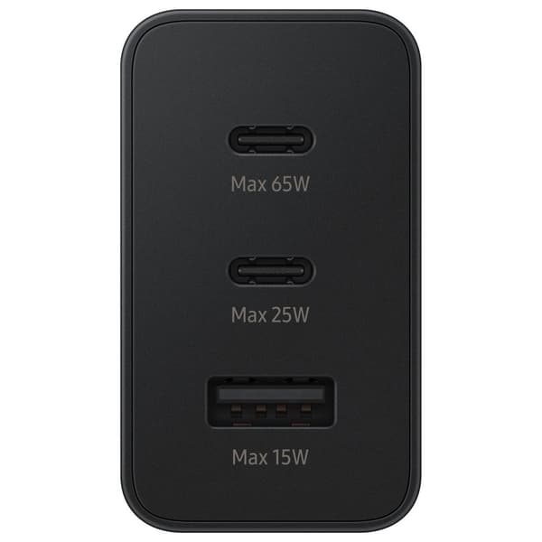Verkkolaturi 2x USB-C ja 1x USB PPS PD 65W QC 3.0 AFC FCP musta