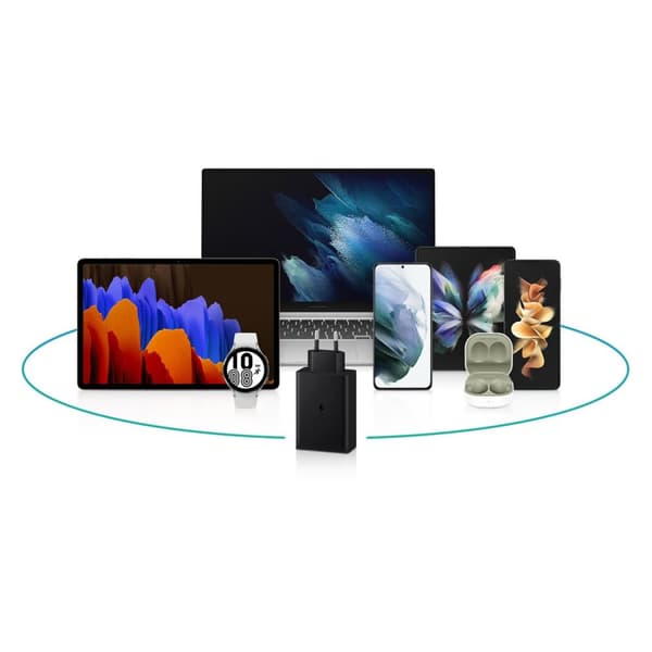 Verkkolaturi 2x USB-C ja 1x USB PPS PD 65W QC 3.0 AFC FCP musta