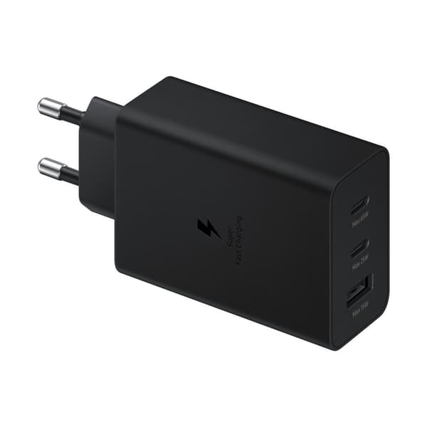 Verkkolaturi 2x USB-C ja 1x USB PPS PD 65W QC 3.0 AFC FCP musta
