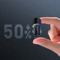 Miniatyrbillede 2 af 4: 2x USB biloplader med baggrundsbelysning 24W sort