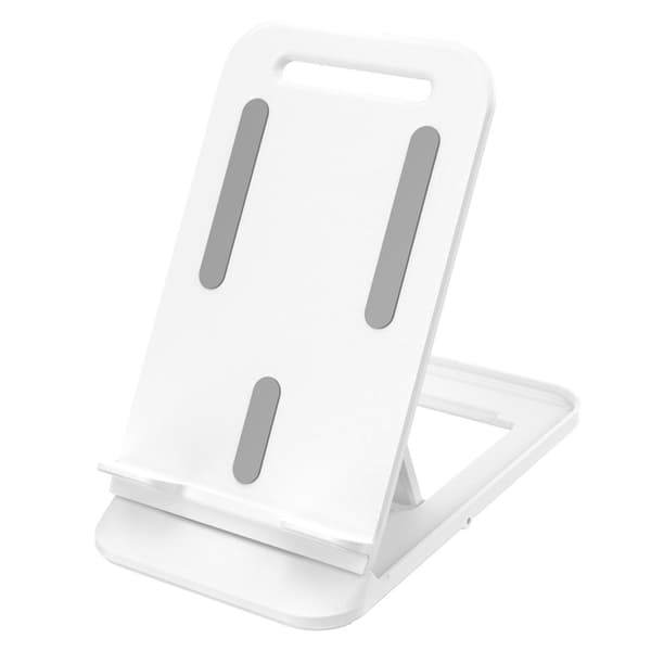 Stander til telefon, universal foldbar tablet, hvid