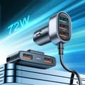 Miniatyrbilde 2 av 7: Hurtig billader for 5x USB-A med skjøteledning 45W, sort