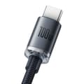 Miniatyrbilde 4 av 4: USB - USB-C-kabel for hurtiglading og dataoverføring 100W 1,2m svart