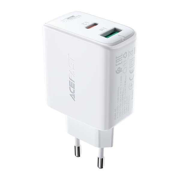 USB-C USB 32W vægoplader PPS PD QC 3.0 AFC FCP hvid