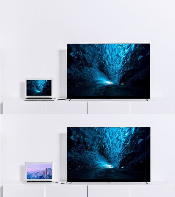 Envejsadapter fra DisplayPort (han) til HDMI (hun) 1080P 60Hz 12bit sort