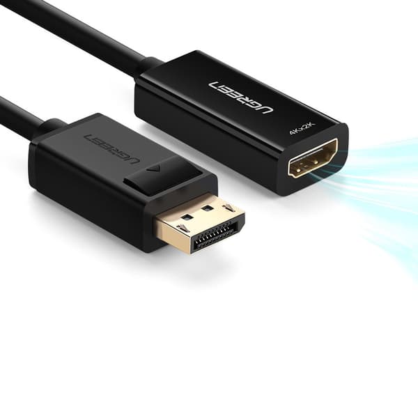Envejsadapter fra DisplayPort (han) til HDMI (hun) 1080P 60Hz 12bit sort