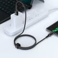Miniatyrbild 4 av 5: Flätad kabel USB - USB-C 3A 1,2m svart