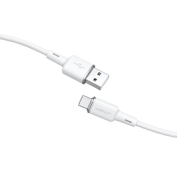 USB-kaapeli - USB-C 3A 1,2 m valkoinen