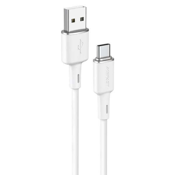 USB-kaapeli - USB-C 3A 1,2 m valkoinen