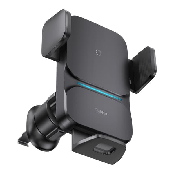 Induktiv billader + Wisdom grille telefonholder, svart
