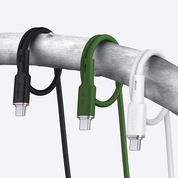 Kabel USB - USB-C 3A 1,2m sort