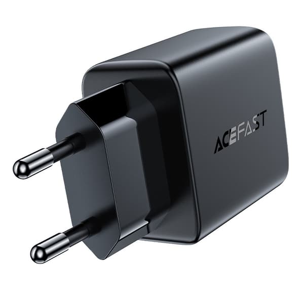 GaN nettverkslader 2x USB 18W QC 3.0 AFC FCP hvit