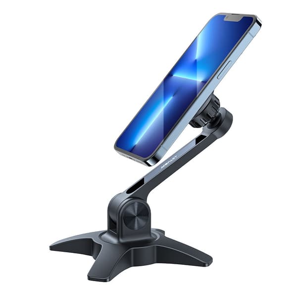 Stander, magnetisk telefonholder, sort