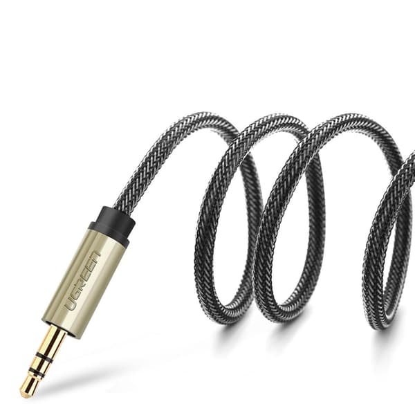 Kabel audio splitter mini jack 3,5 mm - 2x jack 6,35 mm 1 m grå