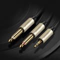 Miniatyrbilde 2 av 8: Kabel audio splitter mini jack 3,5 mm - 2x jack 6,35 mm 1 m grå