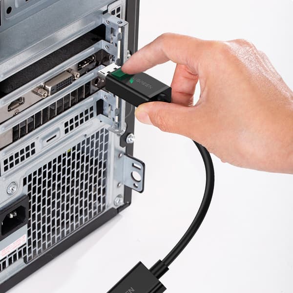 DisplayPort (han) - HDMI (hun) 4K 2K adapter sort