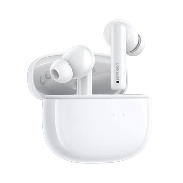 TWS ANC WS106 HiTune T3 trådløse Bluetooth-hodetelefoner hvite
