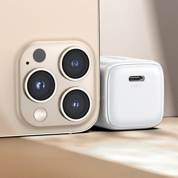 Hurtig GaN oplader 1x USB-C 20W PD Nexode Mini hvid