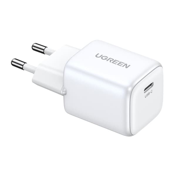 Hurtig GaN oplader 1x USB-C 20W PD Nexode Mini hvid