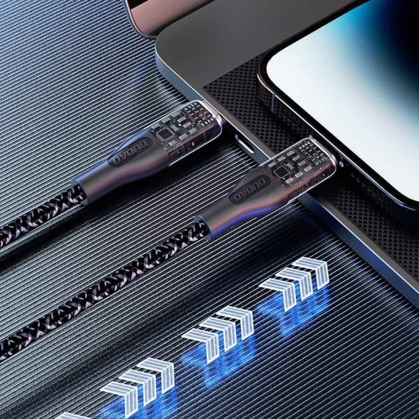 USB-C pikalatauskaapeli 120W 1m harmaa