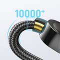 Miniatyrbillede 3 af 5: iPhone USB-C - Lightning kabel med display 20W 1,2 m sort