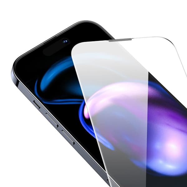 2x fuldskærms hærdet glas til iPhone 14 Pro med 0,3 mm højttalercover