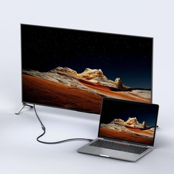 USB-C skjøtekabel 100W 10Gb/s 1m sort