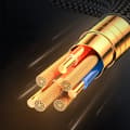 Miniatyrbild 5 av 6: Kabel för iPhone med LED Lightning-display - USB-A 2,4A 1,2m svart