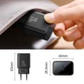 Miniatyrbilde 3 av 7: USB-C 20W PD nettlader med kabel for iPhone Lightning, sort