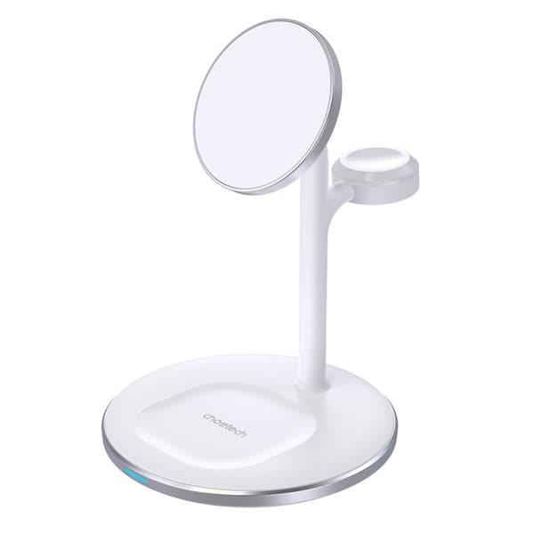 3-i-1 stander induktiv ladestation til iPhone AirPods Pro Apple Watch sort