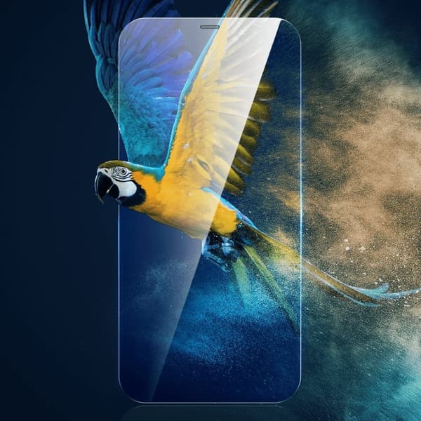 Herdet glass for iPhone 12 Pro Max med høyttalerdeksel 0,4mm SETT