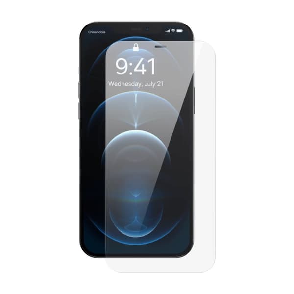 Herdet glass for iPhone 12 Pro Max med høyttalerdeksel 0,4mm SETT