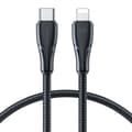 Miniatyrbilde 1 av 7: Slitesterk kabel for iPhone Surpass Series USB-C - Lightning 20W 0,25m svart