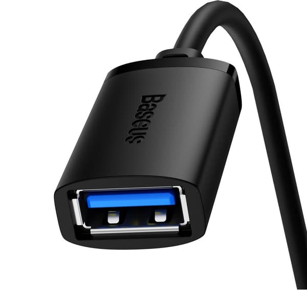 USB 2.0 skjøtekabel 1,5m, sort