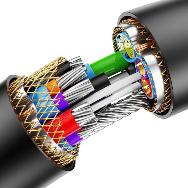 USB 2.0 skjøtekabel 1,5m, sort