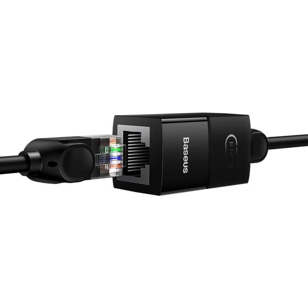 Ethernet RJ45 netværkskabelstik, sort SÆT med 10 stk.