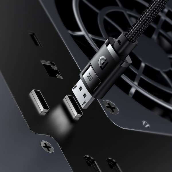 DisplayPort 8K 60Hz High Definition Series-kabel 1,5m svart