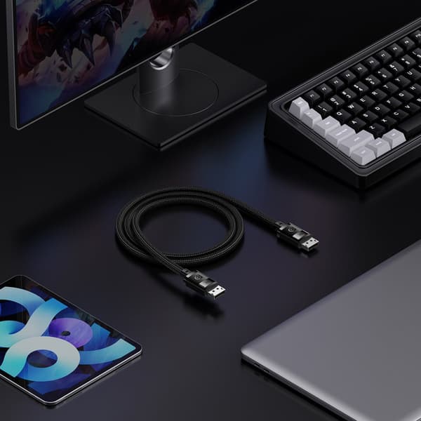 DisplayPort 8K 60Hz High Definition Series-kabel 1,5m svart