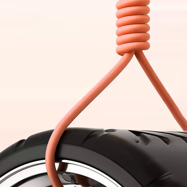 Stærkt vinklet kabel til iPhone USB-C - Lightning 30W 1m 180 rotation orange