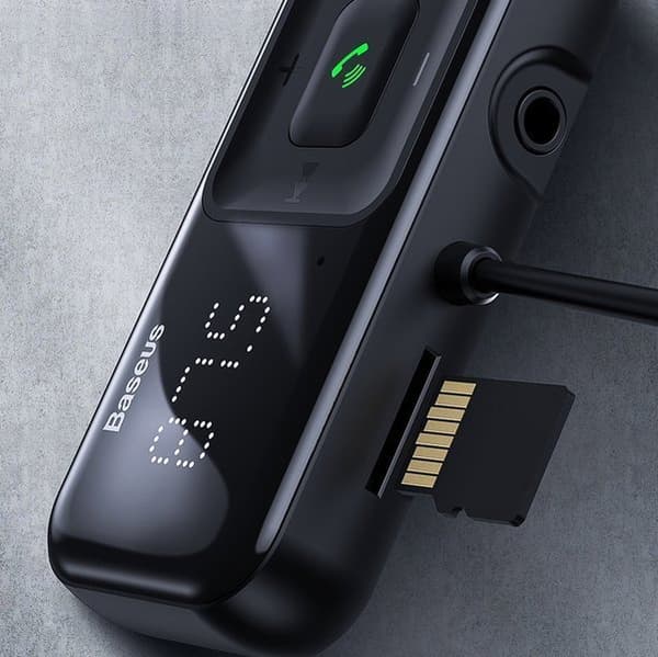 Trådløs Bluetooth FM-sender med lader S-16 Overseas edition sort