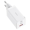 Miniatyrbilde 2 av 3: Rask GaN 2x USB-C USB-lader 65W + USB-C-kabel hvit