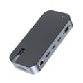 Miniatyrbillede 2 af 7: HUB Adapter M52 USB-C USB-A HDMI VGA DP SD TF RJ45 Aux PD Grå