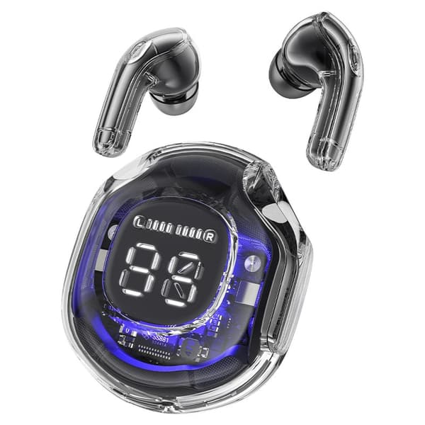 T8 Bluetooth TWS trådløse hodetelefoner med etui, svart