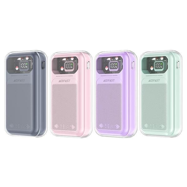 Powerbank 20000mAh Sparkling Series hurtiglading 30W QC AFC FCP SCP grønn