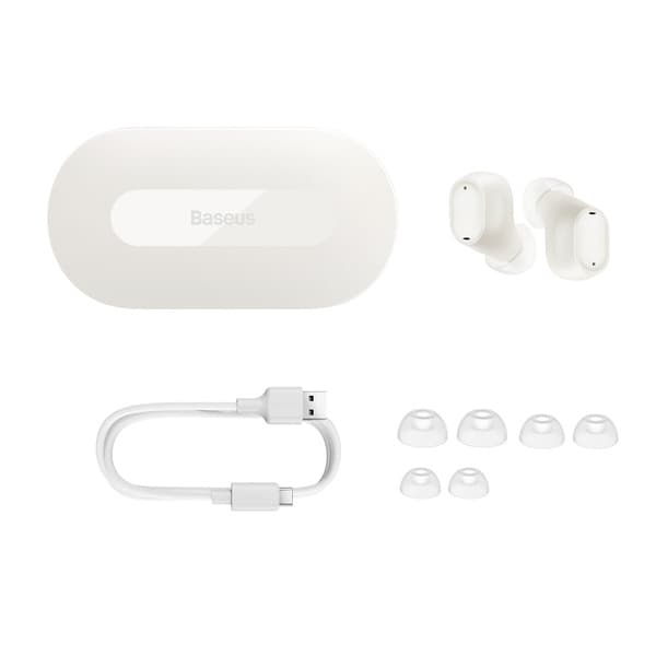 TWS Bluetooth 5.3 trådløse hovedtelefoner Bowie EZ10 hvid