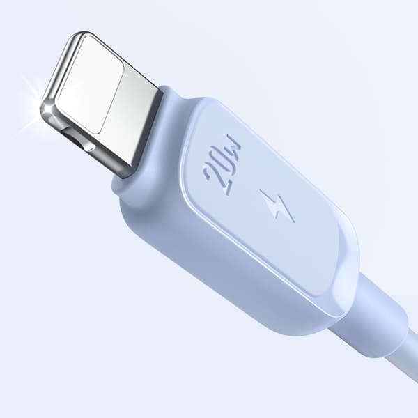Kabel til iPhone USB-C - Lyn 20W 1,2m blå