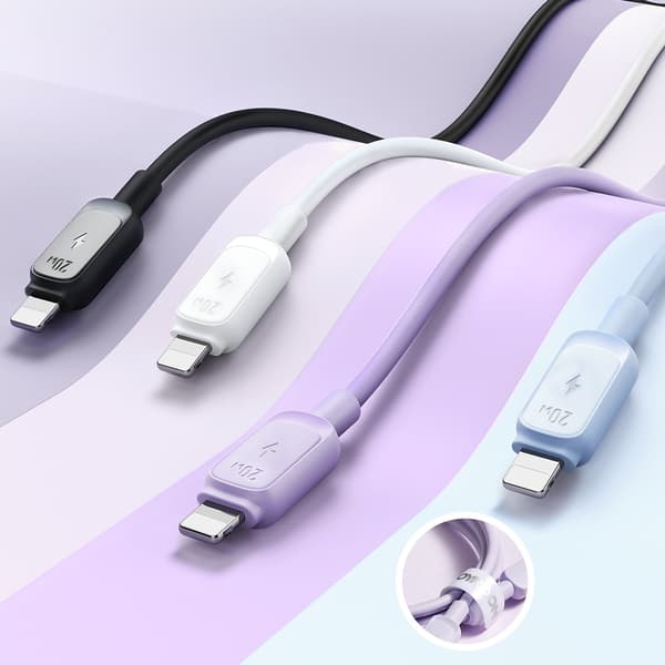 Kabel til iPhone USB-C - Lyn 20W 1,2m blå